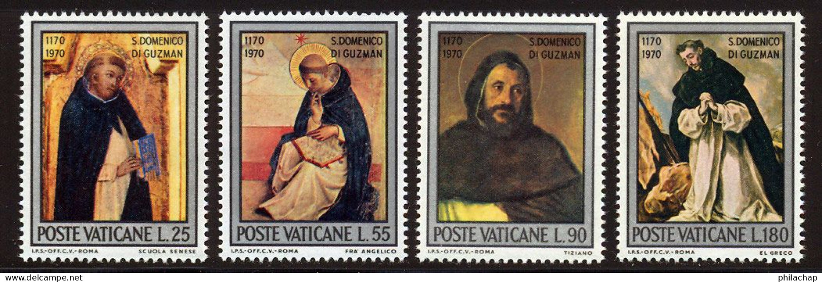 Vatican 1971 Yvert 527 / 530 ** TB Bord De Feuille - Unused Stamps