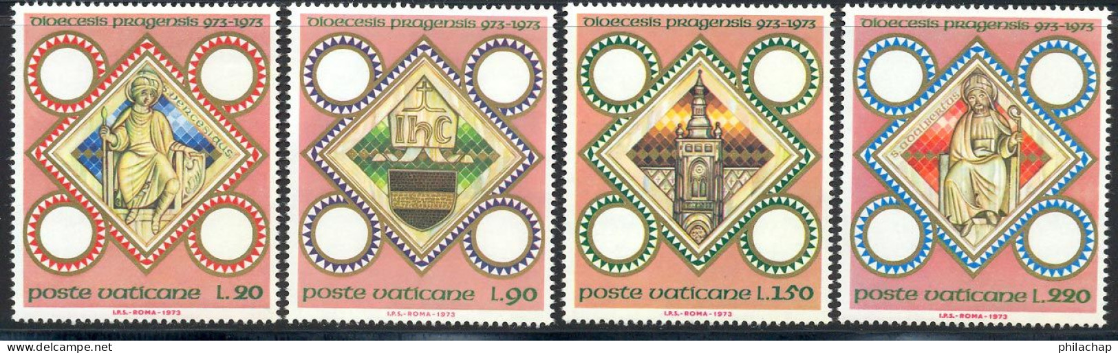 Vatican 1973 Yvert 562 / 565 ** TB - Unused Stamps