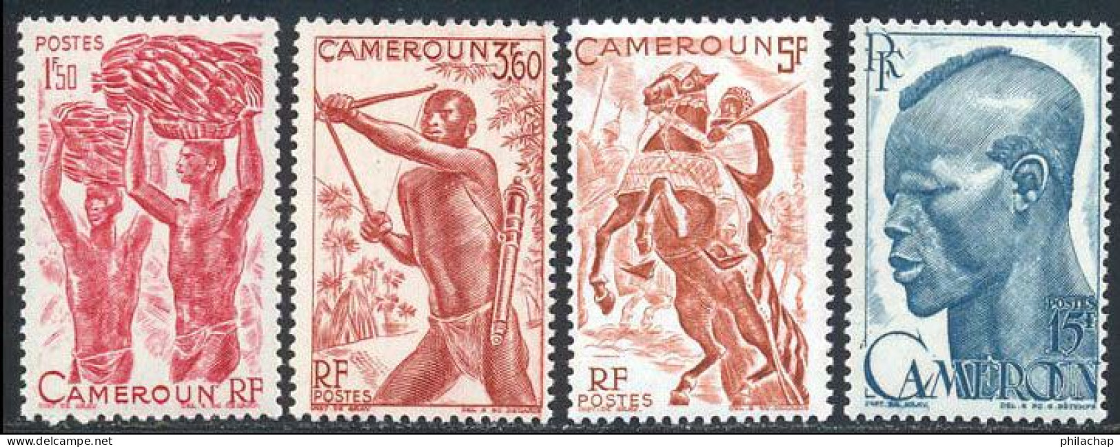 Cameroun 1946 Yvert 284 - 287 - 289 - 292 ** TB - Ungebraucht