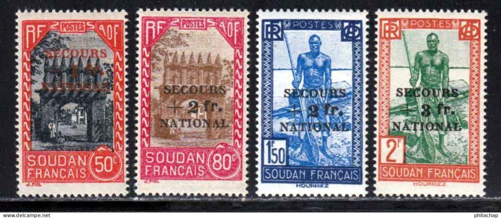 Soudan 1941 Yvert 125 / 128 ** TB - Ungebraucht