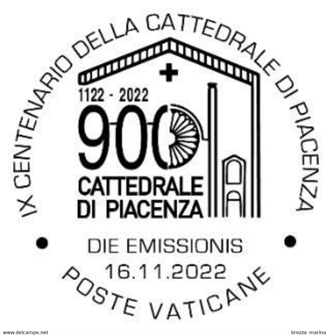 VATICANO - Usato - 2022 - 900 Anni Della Fondazione Della Cattedrale Di Piacenza – 1.20 - Gebruikt