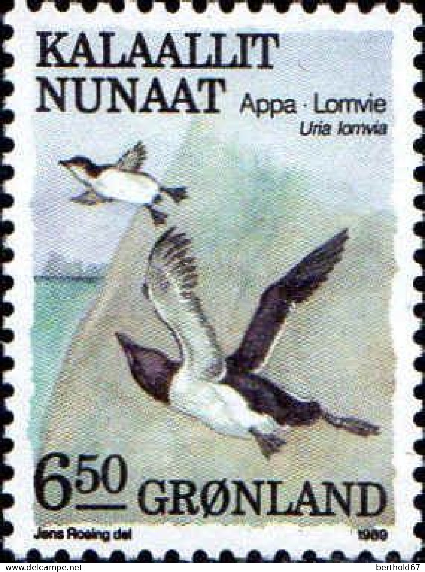 Groenland Poste N** Yv:182 Mi:194 Appa Lomvie Uria Lomvia - Nuovi