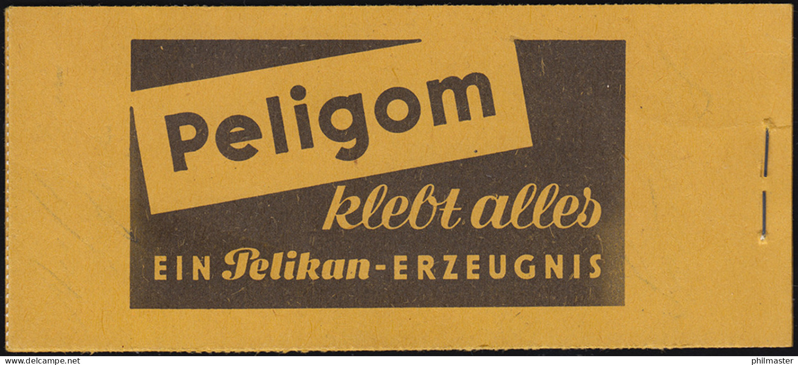 2c Heuss Peligom - Kleine, Unauffällige Deckelmängel, Heftchen-Blätter ** - 1951-1970