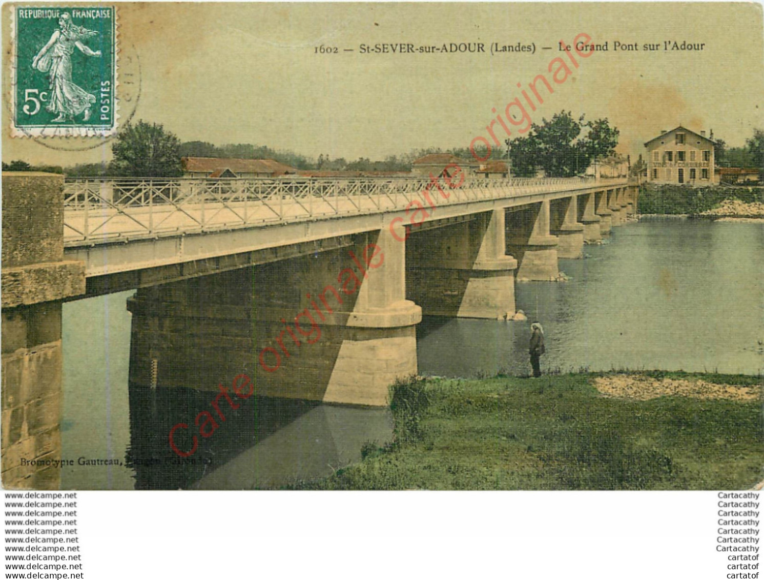 40.  SAINT SEVER Sur ADOUR .  Le Grand Pont Sur L'Adour . - Saint Sever