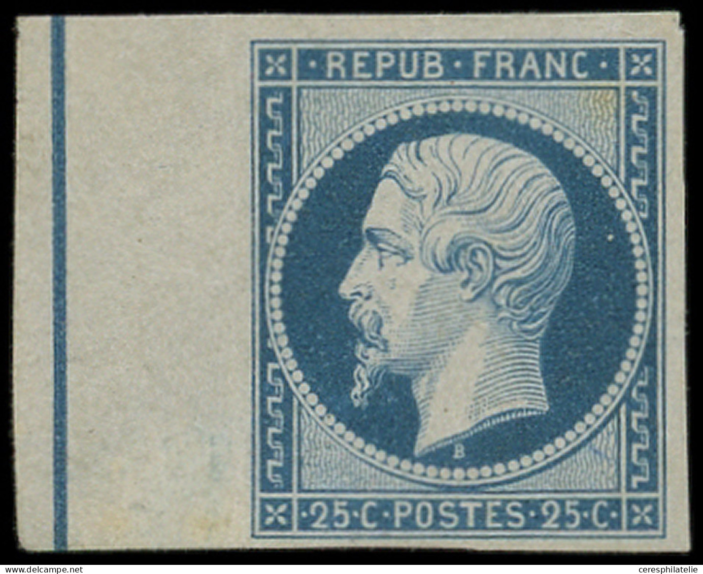 (*) PRESIDENCE - L10b 25c. Bleu Foncé, Bdf Avec FILET D'ENCADREMENT, TB. Br - 1852 Louis-Napoleon