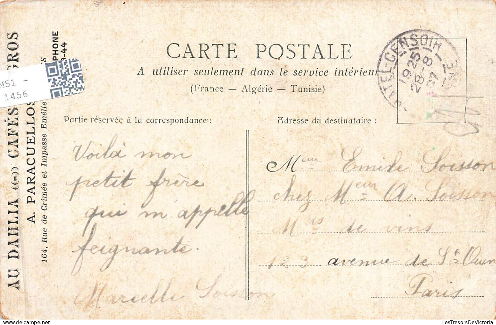 ENFANTS - Une Petite Fille Posant La Tête Sur Un Oreiller - Carte Postale Ancienne - Ritratti