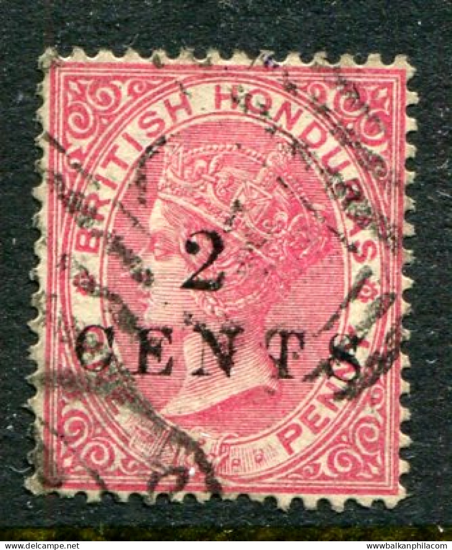 1888 British Honduras 2c On 1d Used Sg 27 - Britisch-Honduras (...-1970)