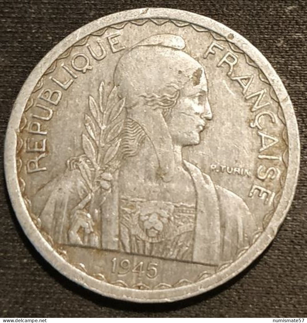 INDOCHINE - 20 CENTIMES 1945 - KM 29.1 - Französisch-Indochina