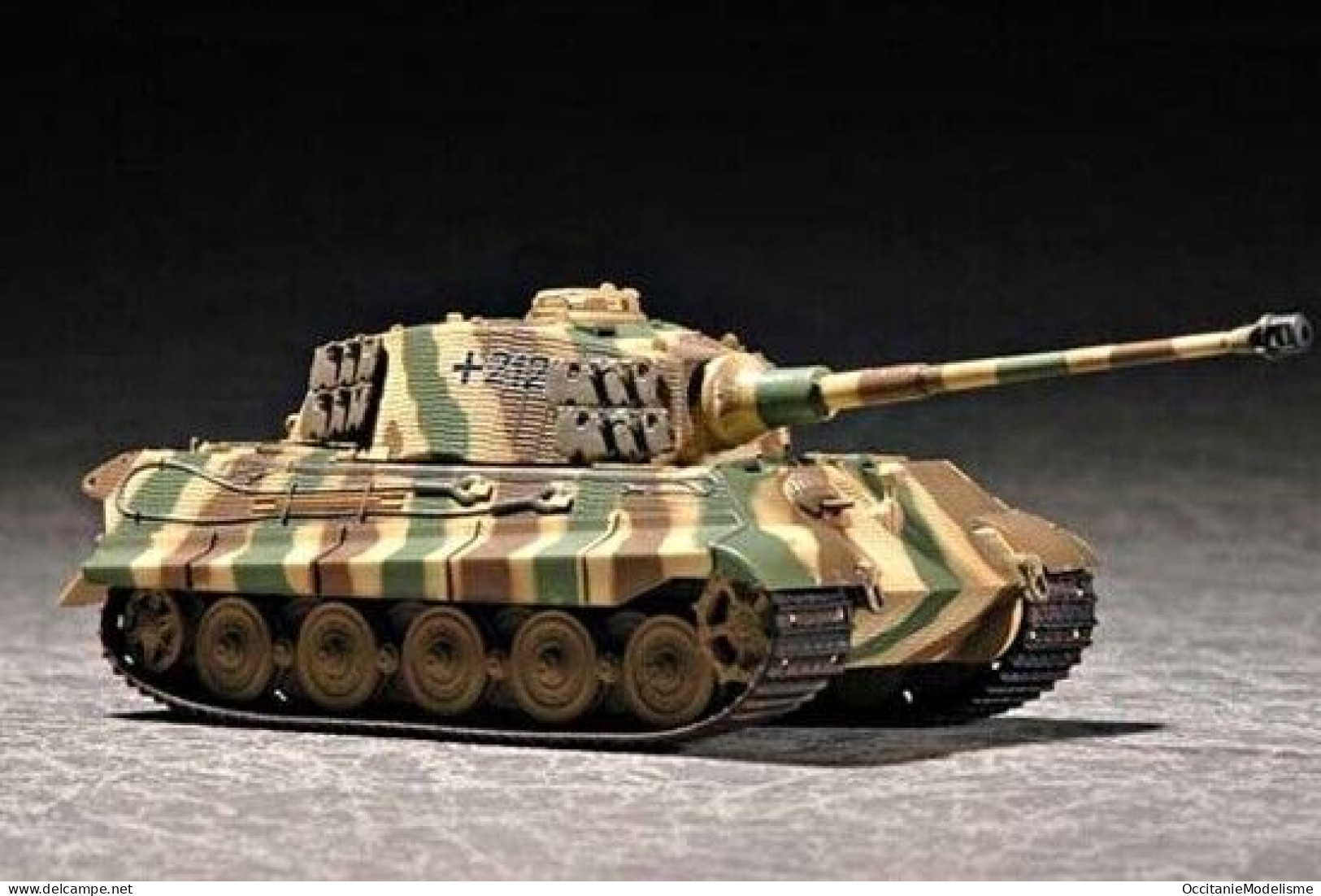 Trumpeter - Char KING TIGER Sd.Kfz. 182 Henschel Zimmerit Maquette Kit Plastique Réf. 07291 Neuf NBO 1/72 - Véhicules Militaires