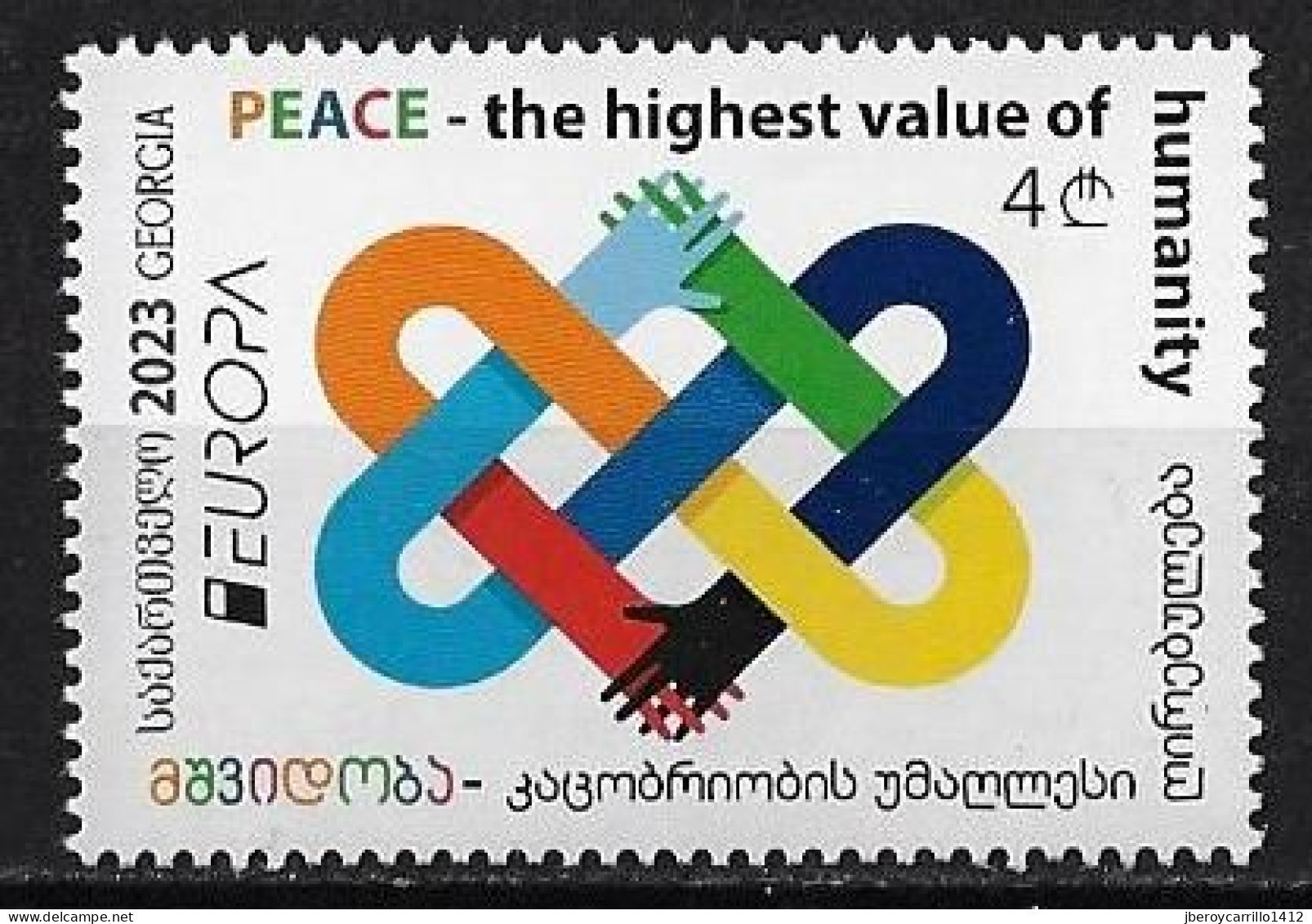 GEORGIA /GEORGIEN /GÈORGIE  - EUROPA-CEPT 2023 -"PEACE -THE HIGHEST VALUE Of HUMANITY".- SERIE De 2 V. - N - 2023