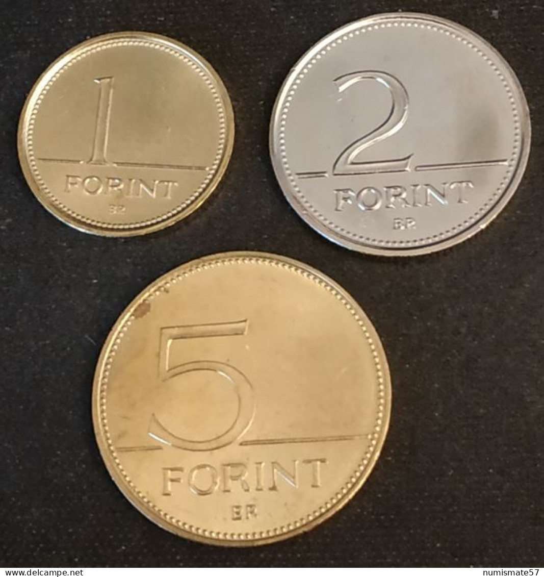 HONGRIE - HUNGARY - LOT DE 3 PIECES - 1 FORINT 2003 - KM 692 - 2 FORINT 2004 - KM 693 - 5 FORINT 2001 - KM 694 - Ungarn