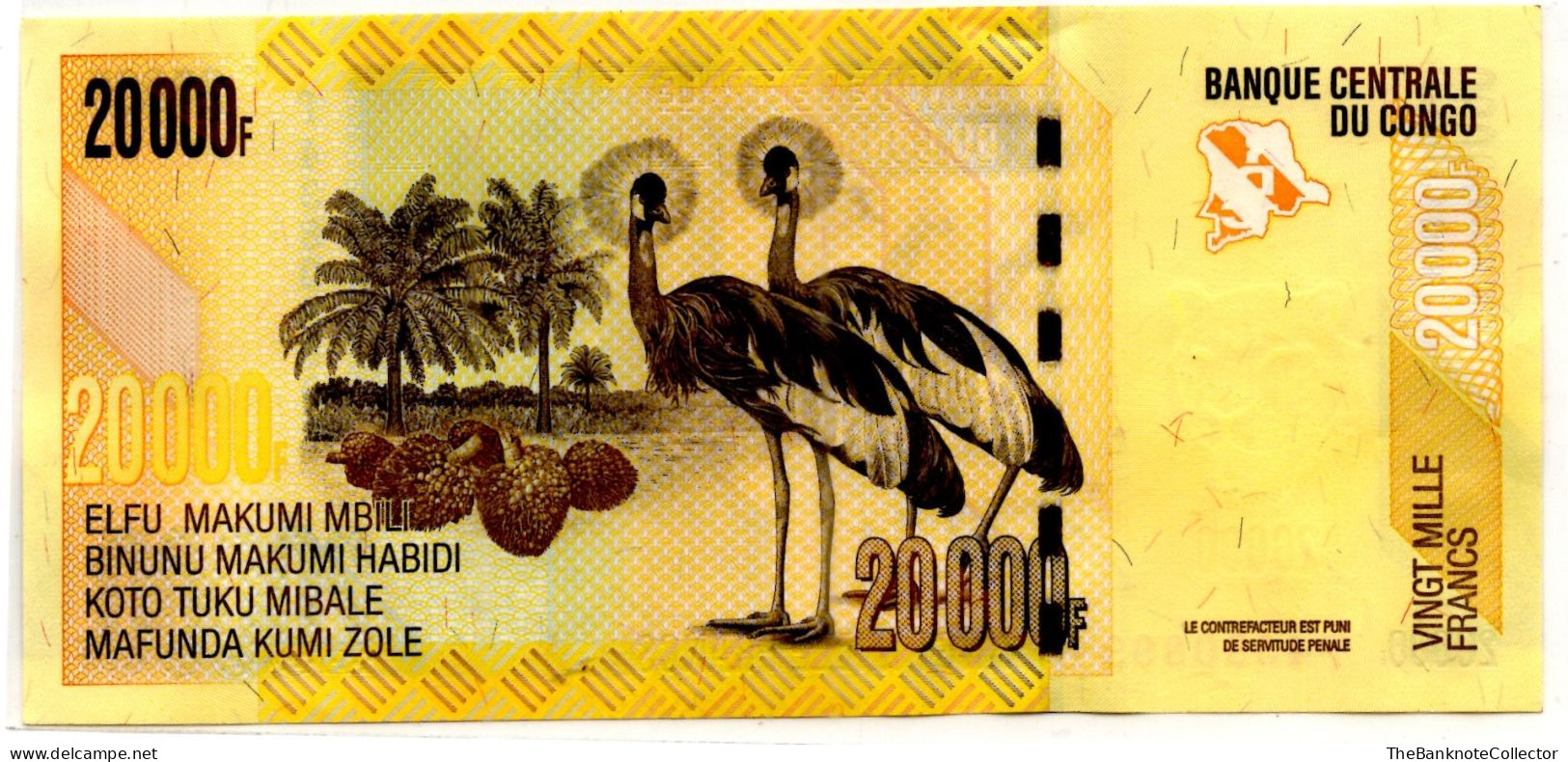 Congo Democratic Republic 20000 Francs 2020 P-104 UNC - République Démocratique Du Congo & Zaïre