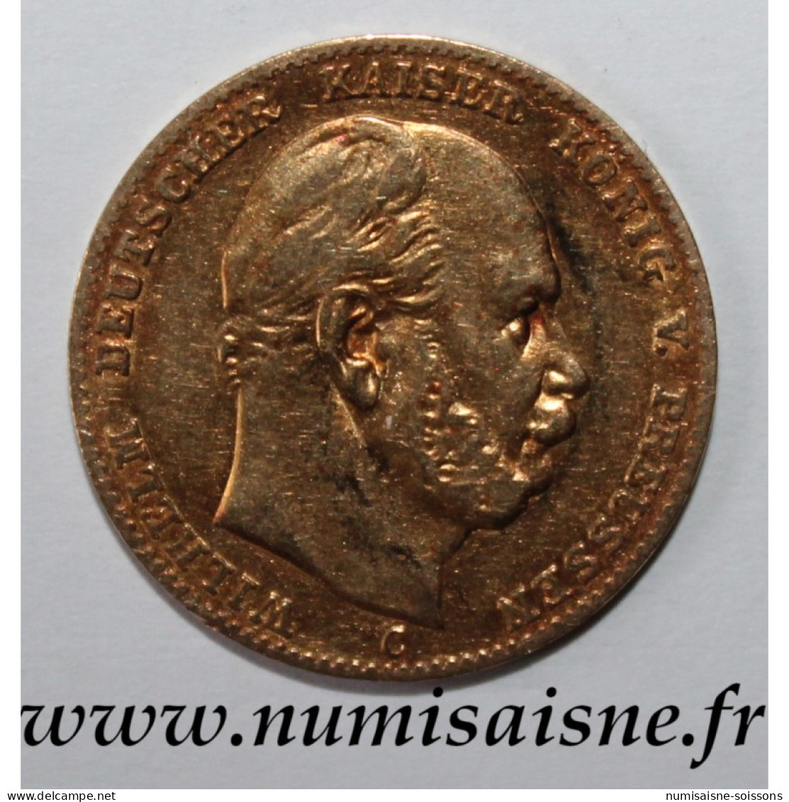 ALLEMAGNE - PRUSSE - KM 502 - 10 MARK 1873 C - Francfort - OR - TTB - Otros & Sin Clasificación