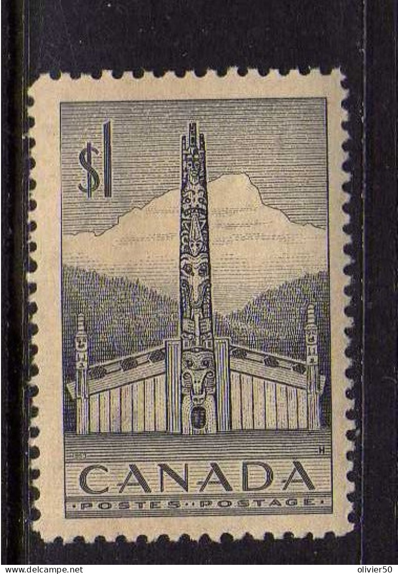 Canada -   1952 - 1 D. Totem - Neuf* - Unused Stamps