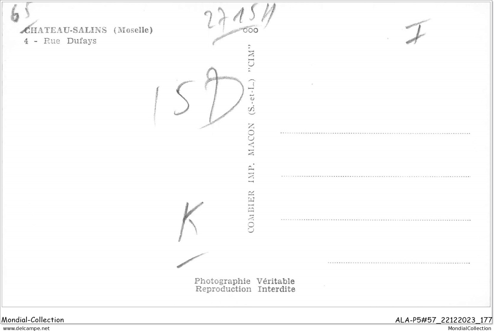 ALAP5-57-0492 - CHATEAU-SALINS - Moselle - Rue Dufays - Chateau Salins