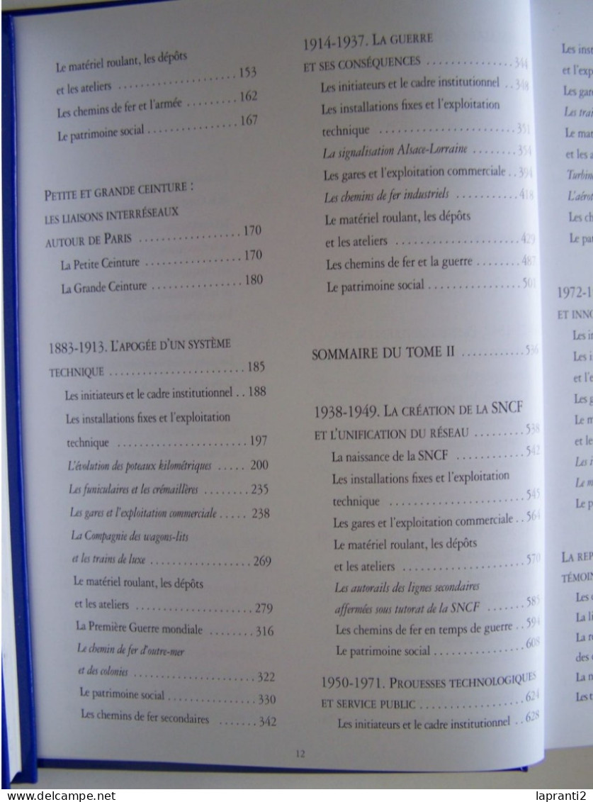 "LE PATRIMOINE DE LA S.N.C.F ET DES CHEMINS DE FER FRANCAIS". 2 TOMES. - Bahnwesen & Tramways