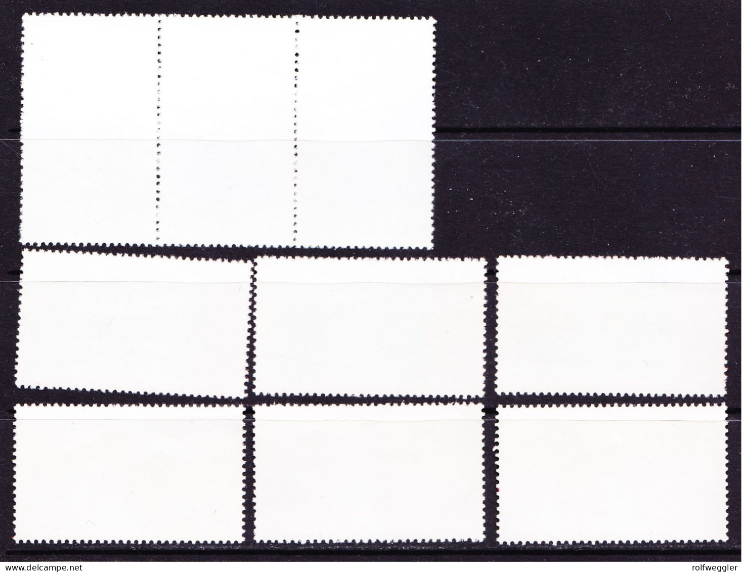 1971 Michel Nr. 1074-1082 Postfrisch, Streifen Gefaltet. - Unused Stamps
