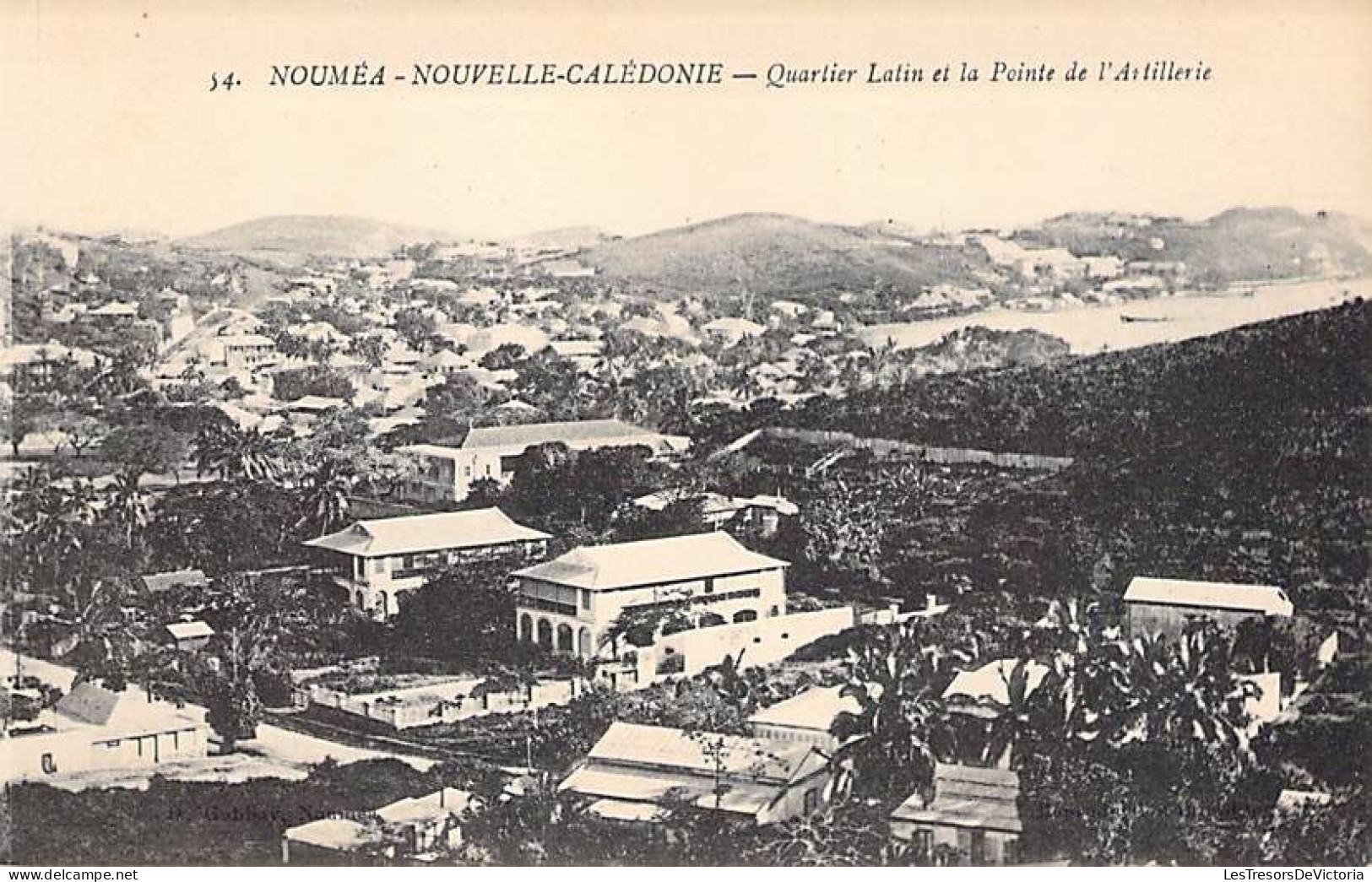 Nouvelle Calédonie - Nouméa - Quartier Et La Pointe De L'artillerie - Carte Postale Ancienne - Nouvelle-Calédonie
