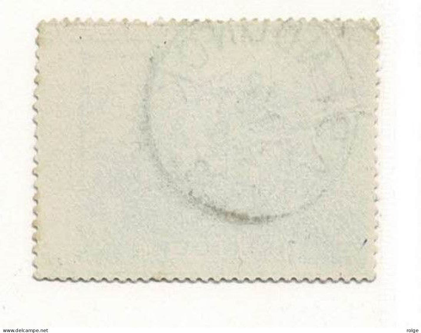 D070  ARENDONCK       POSTSTEMPEL  OP SPOORWEGZEGEL N°10  KLEURVARIANT BLAUWGROEN - Used