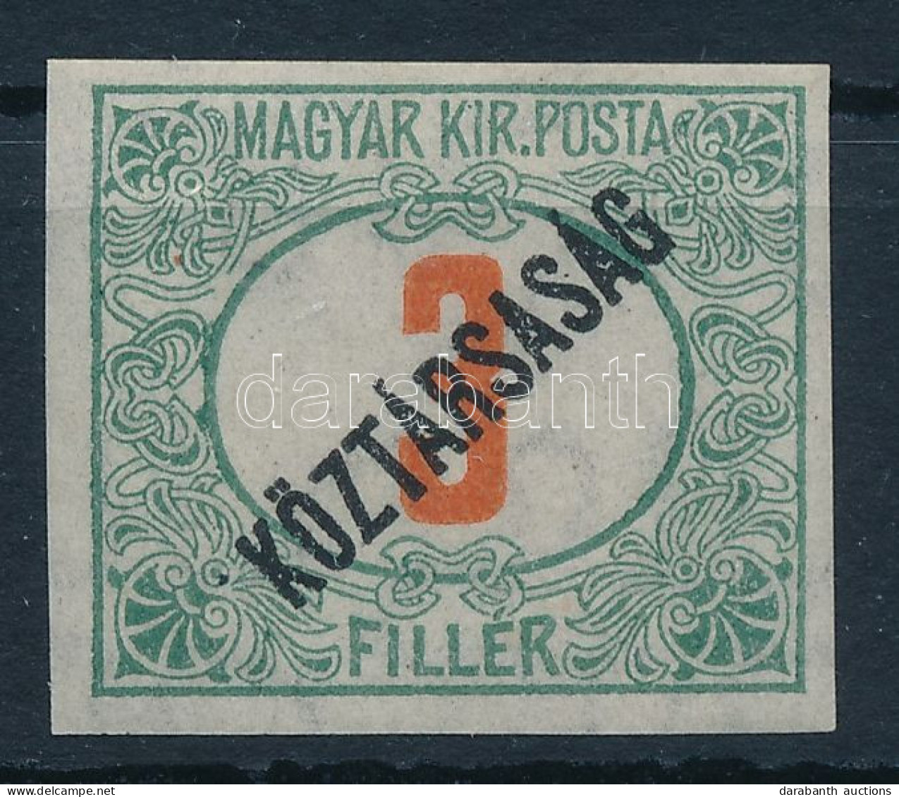 ** 1919 Köztársaság Portó Vágott 3f - Autres & Non Classés