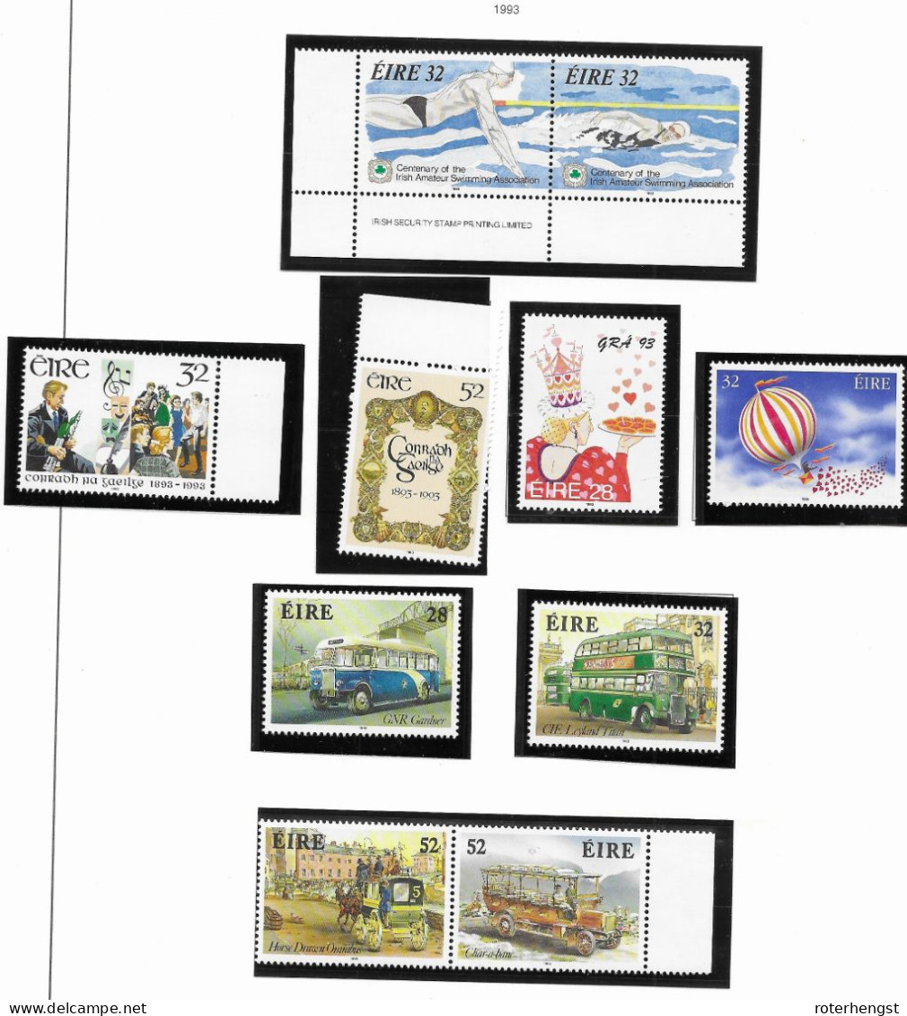 Ireland Mnh ** 1993 (3 Scans, Only Flower Sheet Missing) 38 Euros Michel Cat - Full Years