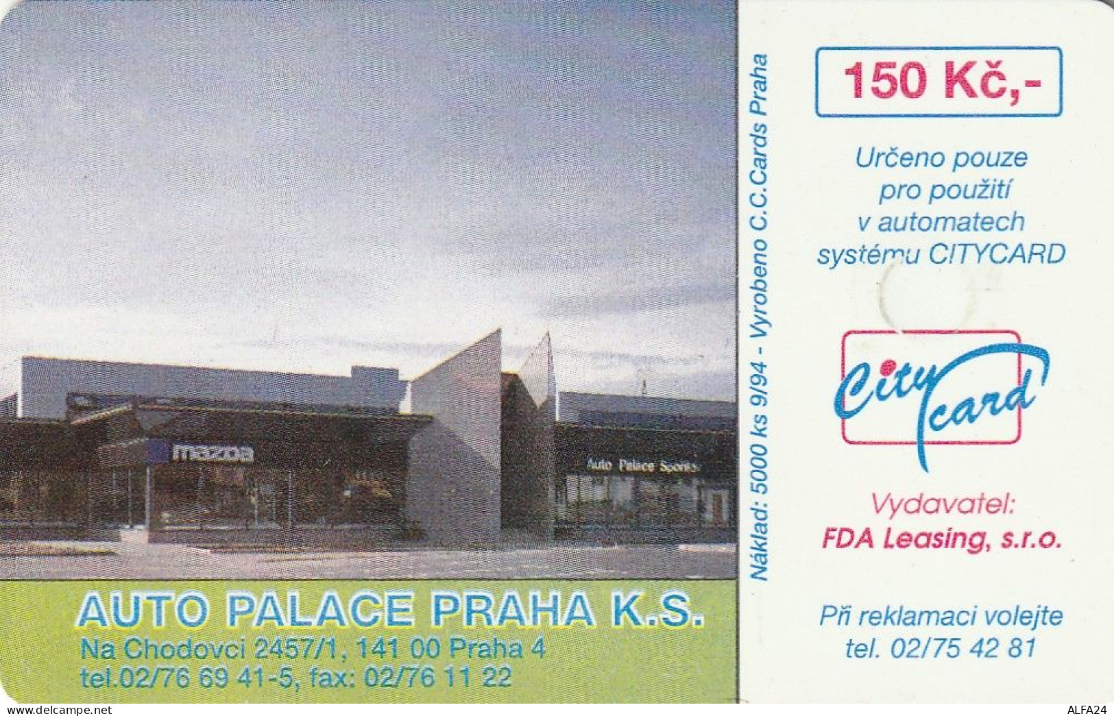 PHONE CARD REPUBBLICA CECA TIR 5000 (E71.7.4 - Czech Republic