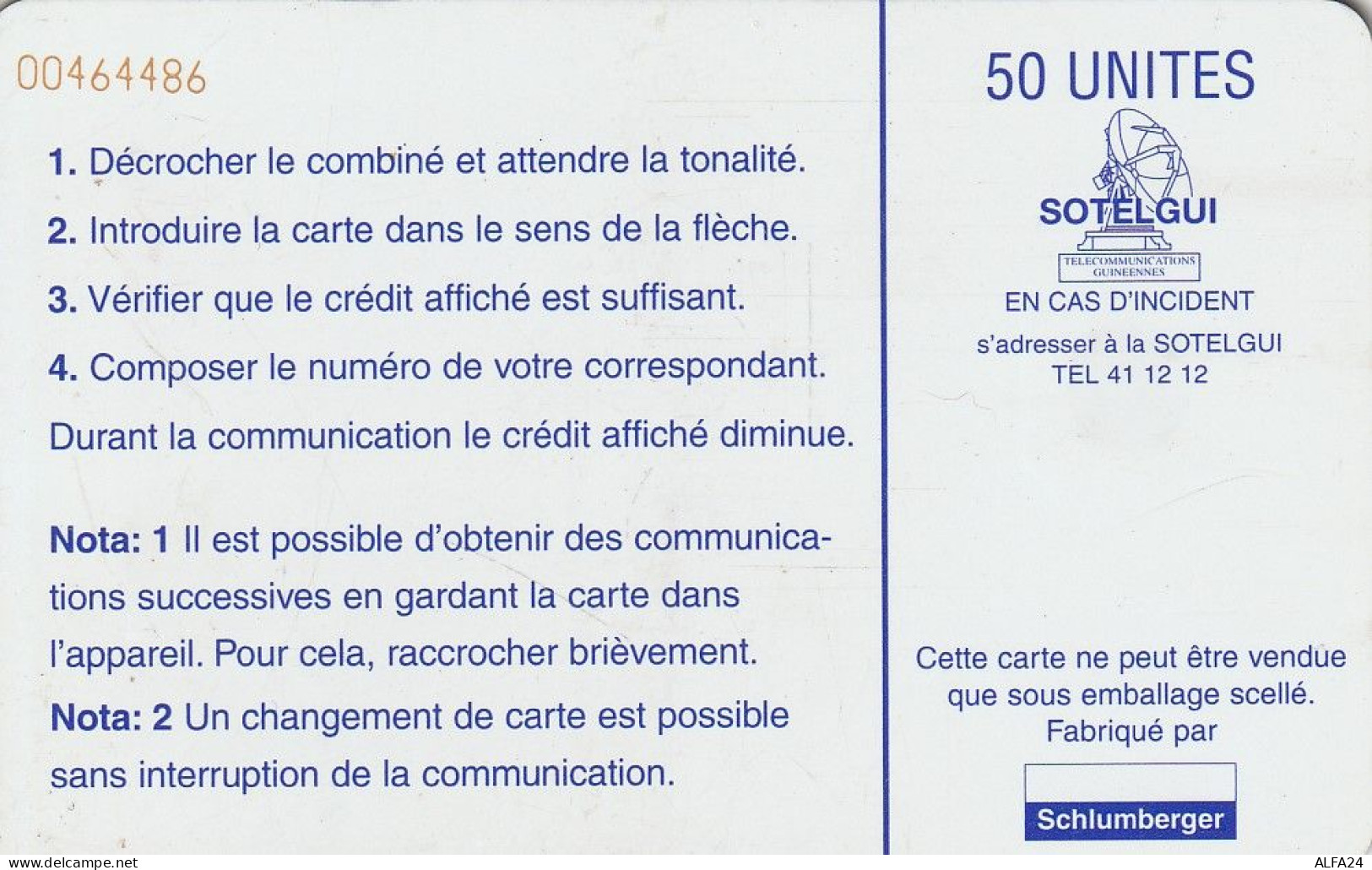 PHONE CARD GUINEA  (E63.53.5 - Guinée