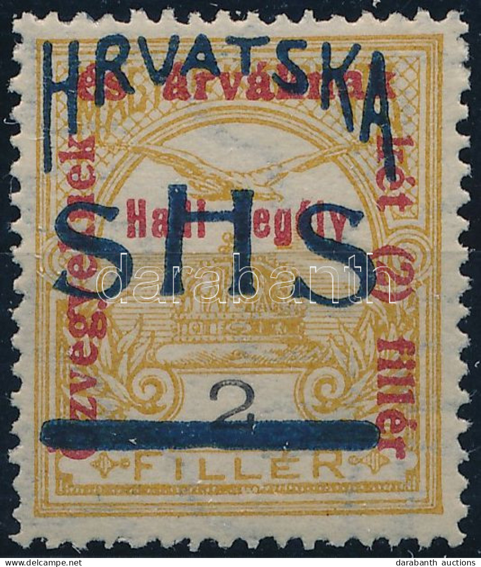 ** SHS 1918 Hadisegély 2f Próbanyomat. Signed: Bodor. Certificate: Zrinjscak - Other & Unclassified