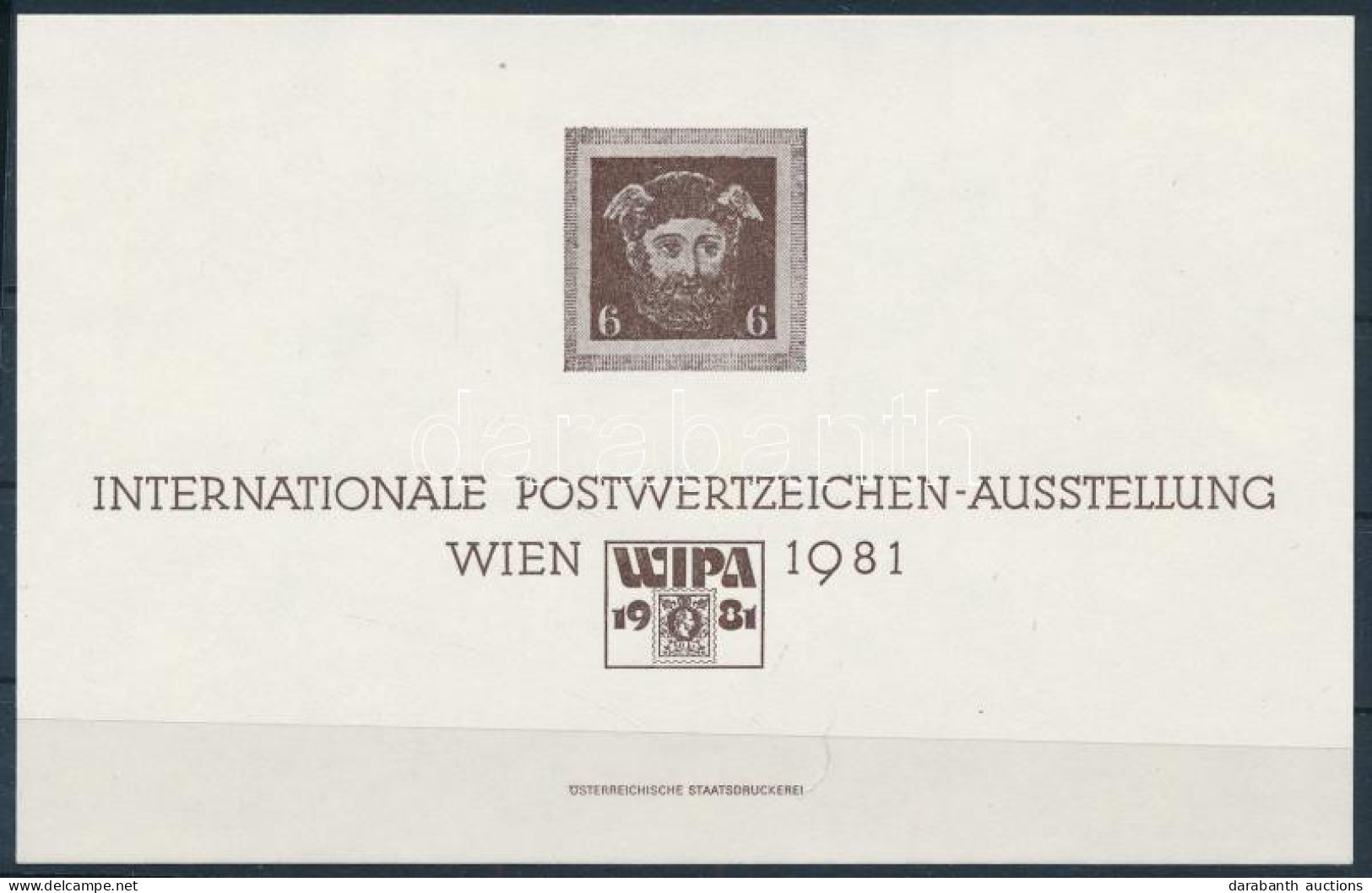 ** 1981 WIPA Merkur Emlékív Az 1851-es Hírlapbélyeg Esszével - Sonstige & Ohne Zuordnung