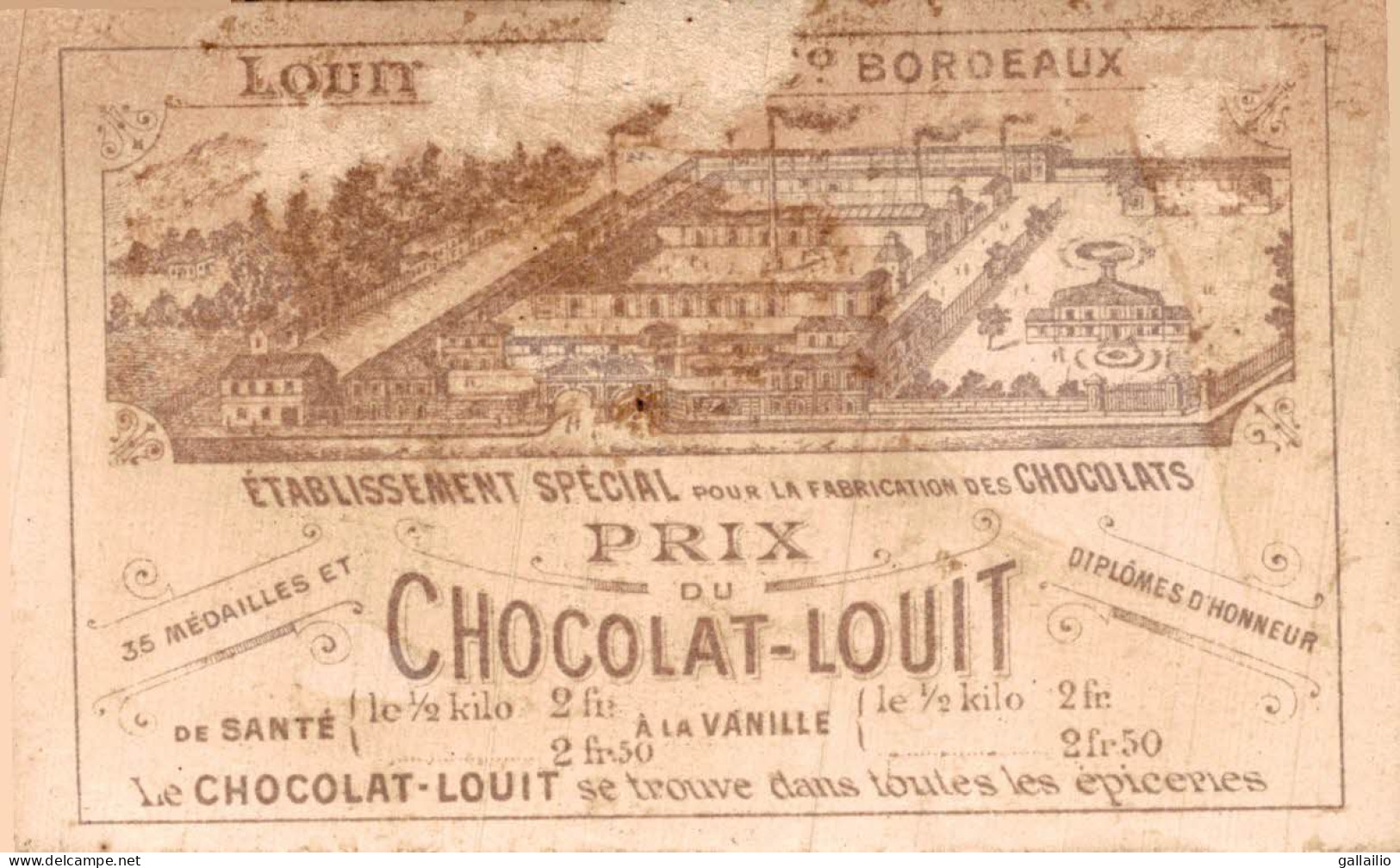 CHROMO CHOCOLAT LOUIT L'EMBARRAS DU CHOIX - Louit