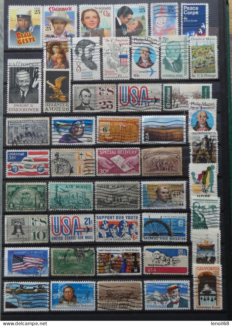 Lot De 108 Timbres Etats-Unis (USA) Toutes époques - Verzamelingen