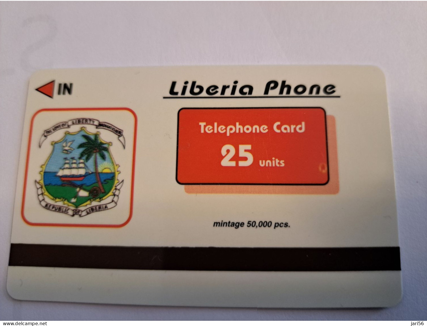 LIBERIA / 25 UNITS/ MAGSTRIPE /  MUSCHROOMS / PADDESTOELEN  / Fine Used Card       ** 16476** - Liberia