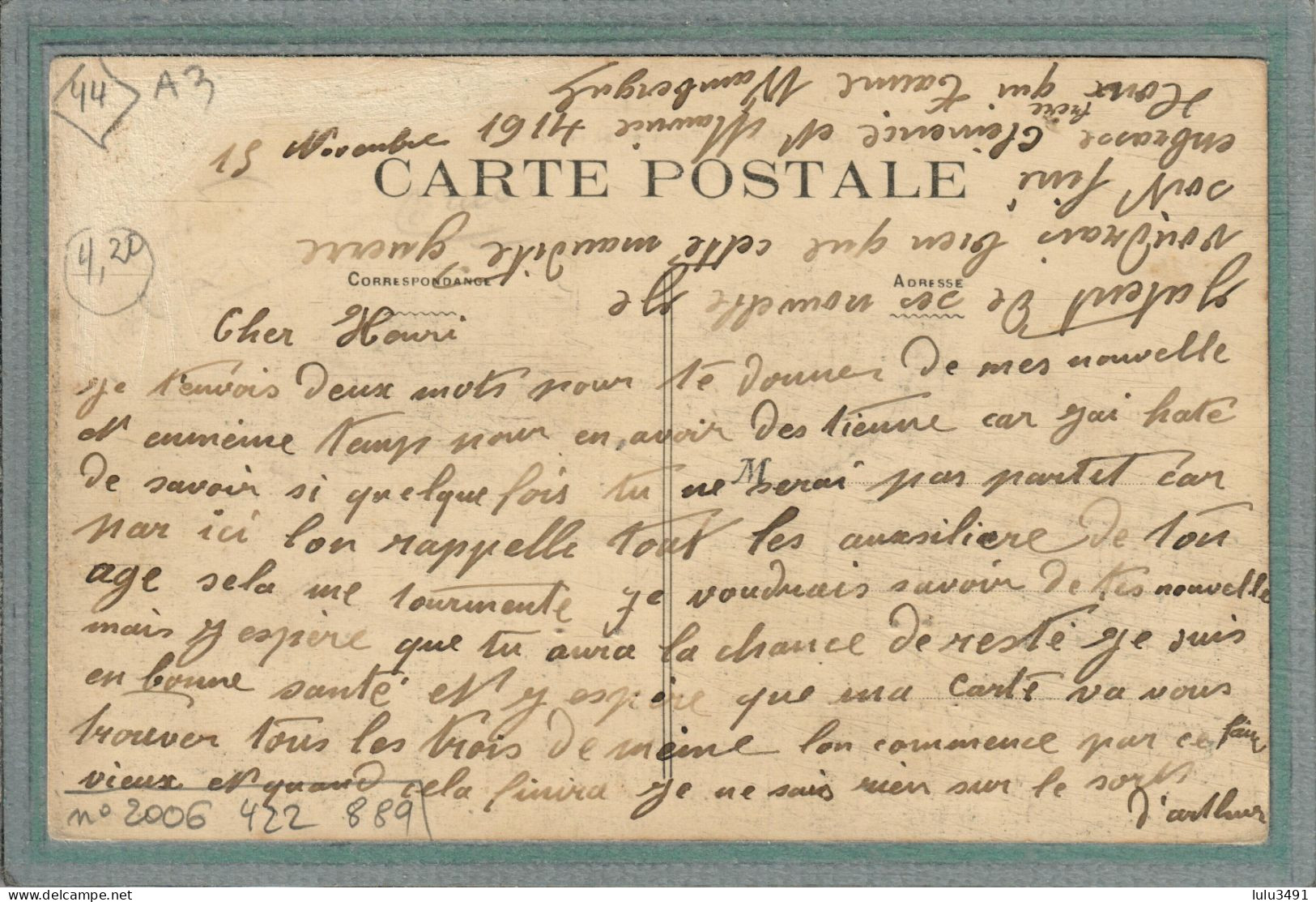 CPA (44) LEGé - Mots Clés: Hôpital, Ambulance, Auxiliaire, Complémentaire, Militaire, Temporaire -1914 - Legé