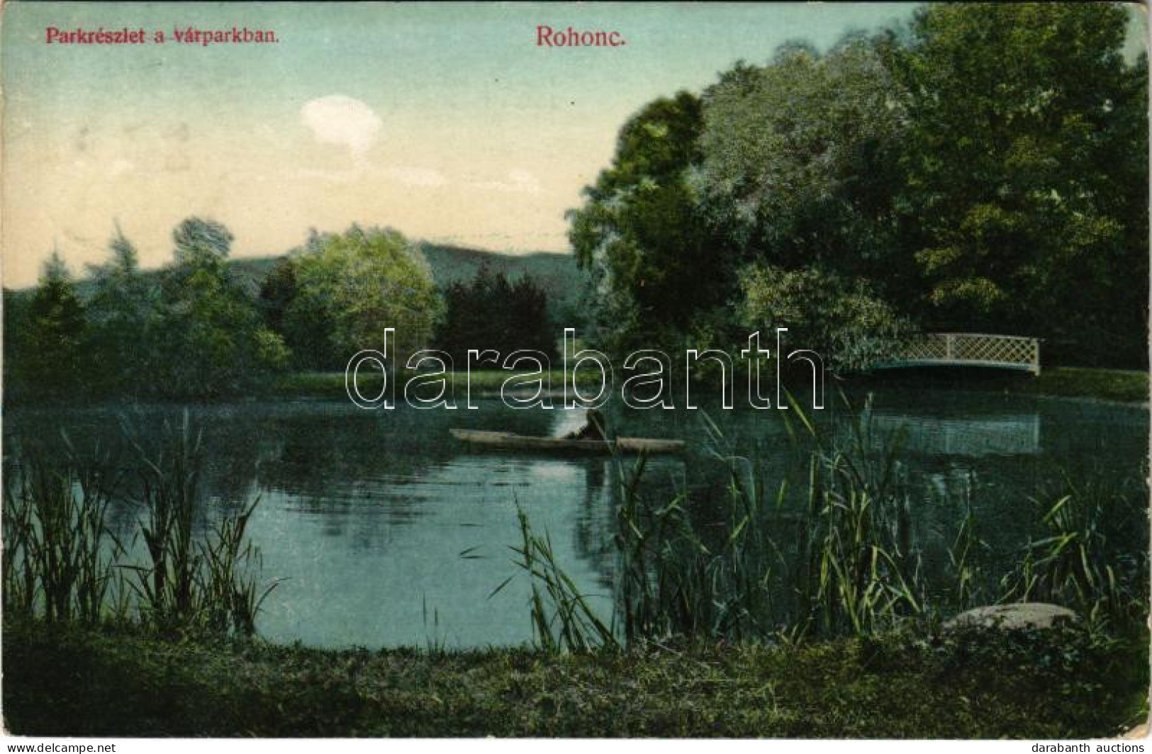 * T2/T3 Rohonc, Rechnitz; Park Részlet A Várparkban. Stern J. Fényképész Kiadása / Castle Park (EK) - Ohne Zuordnung