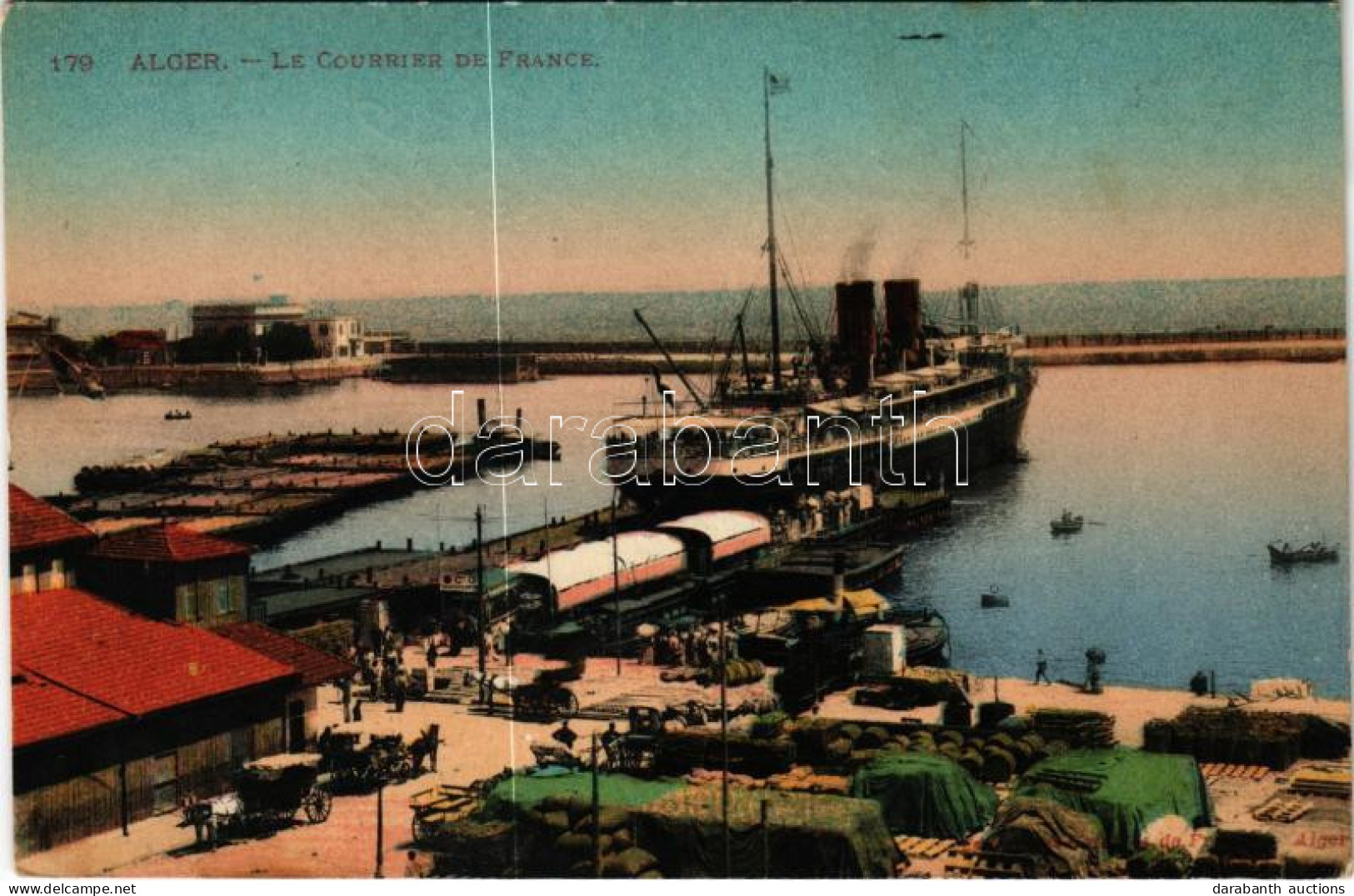 ** T2/T3 Algiers, Alger; Le Courrier De France / Port, Steamship - Zonder Classificatie