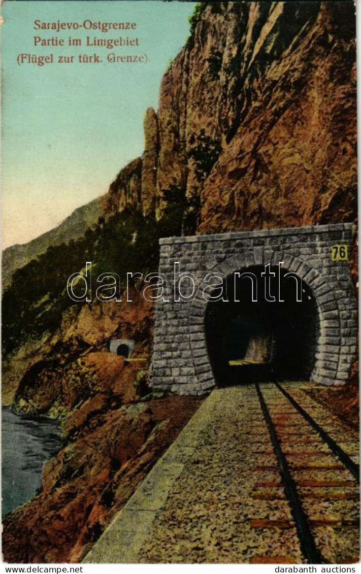 T2/T3 1913 Sarajevo, Ostgrenze, Partie Im Limgebiet (Flügel Zur Türk. Grenze), Tunels 76, 77 / Railway Tunnel - Zonder Classificatie