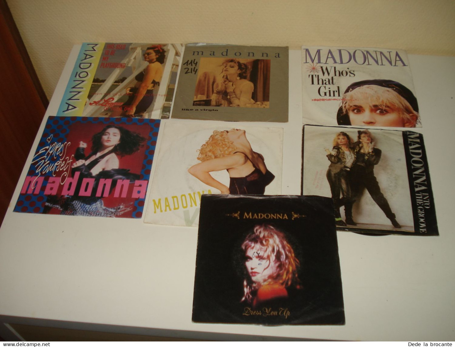 B14/  Lot De 7 Vinyles Tous Différents - SP - 7" -  Madonna - Rock