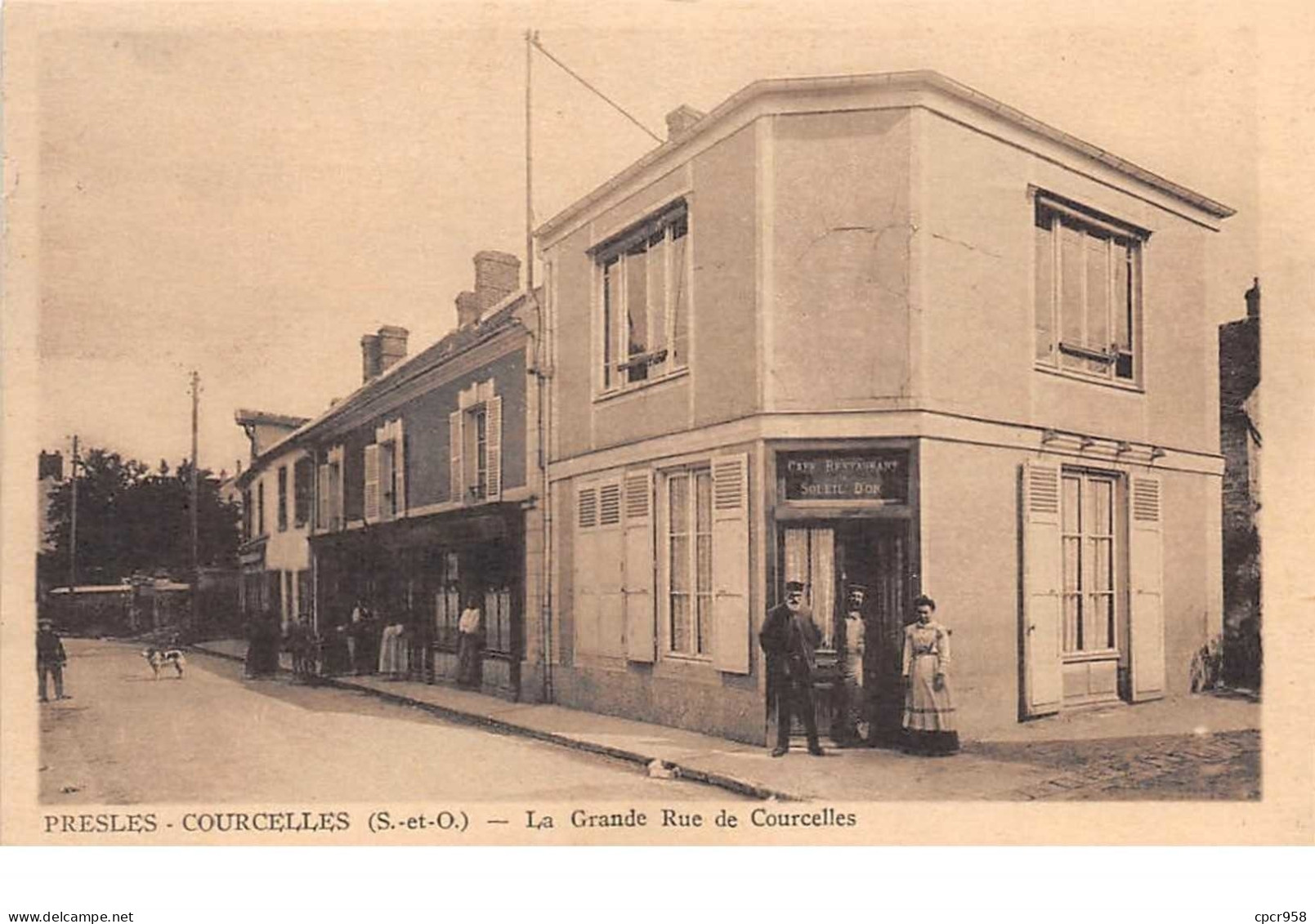 95.n°59607.presles.courcelles.la Grande Rue De Courcelles - Presles