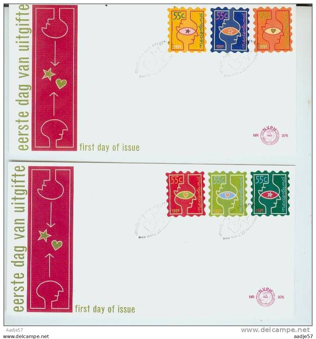 Netherlands FDC 1997 Christmas (2 Env.) - Lettres & Documents