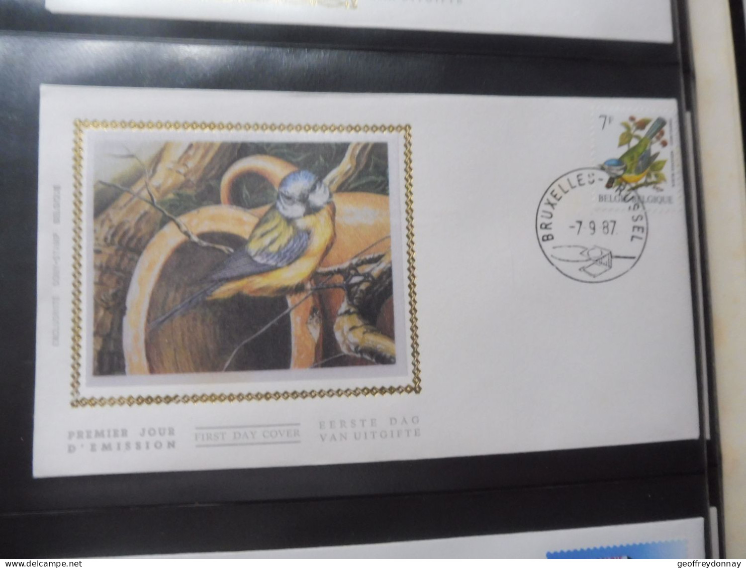 Belgique Belgie  Fdc  Soie  Fdc Z/s 2261 Oblitéré Gestempelt Bruxelles Buzin 1987 - 1981-1990