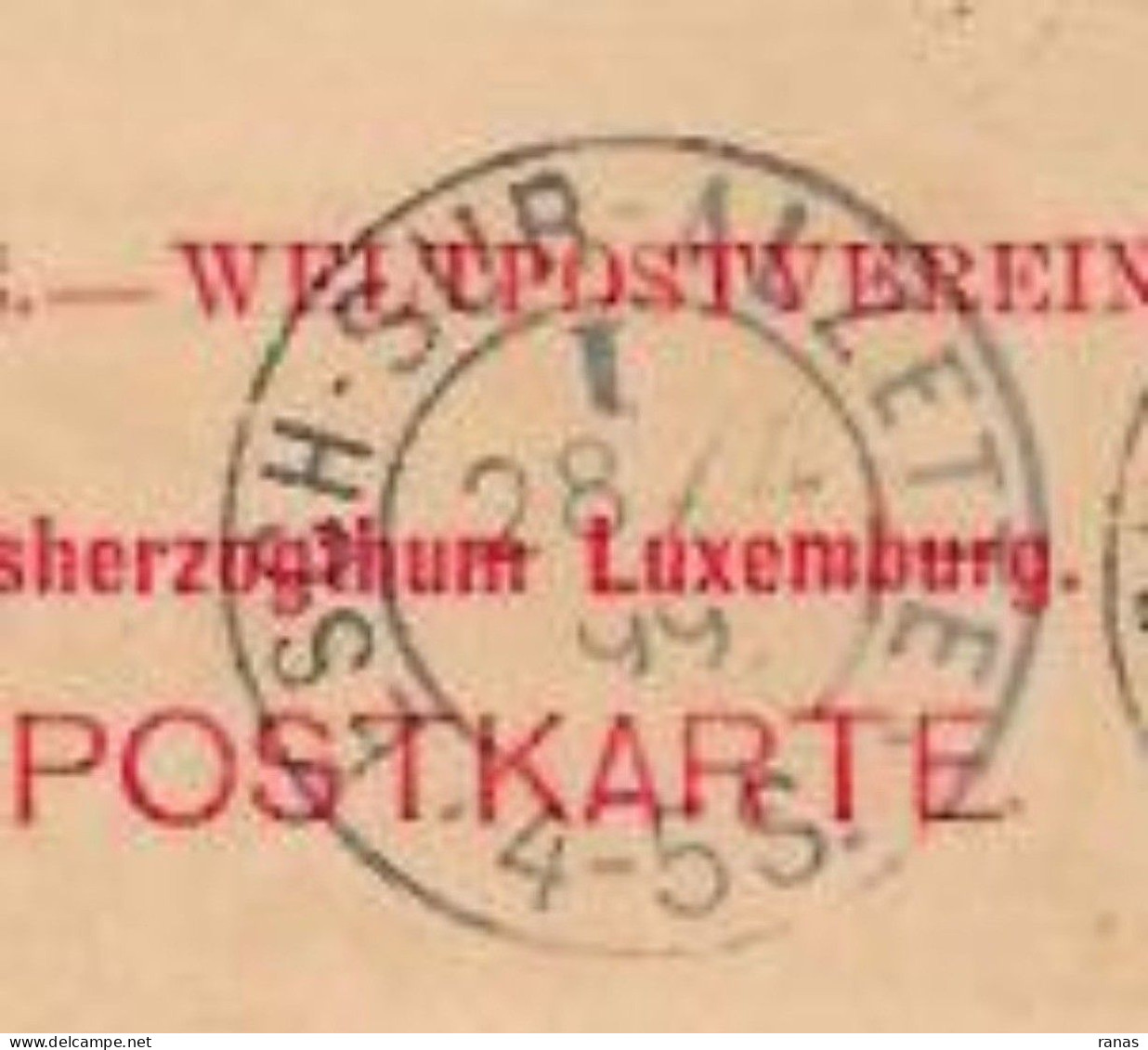 CPA Luxembourg Gruss Précurseur Circulé En 1899 Voir Scan - Luxemburg - Stadt