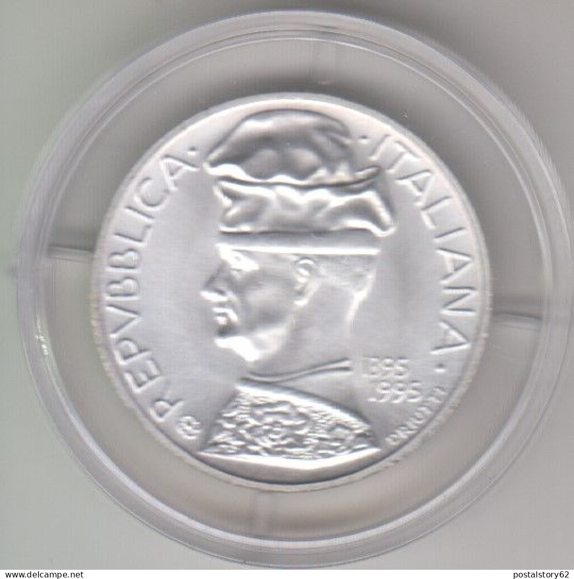 Repubblica Italiana, Moneta Argento Da Lire 5000 Anno 1995 - VI° Centenario Nascita Del Pisanello - FDC Gr. 18 - Herdenking