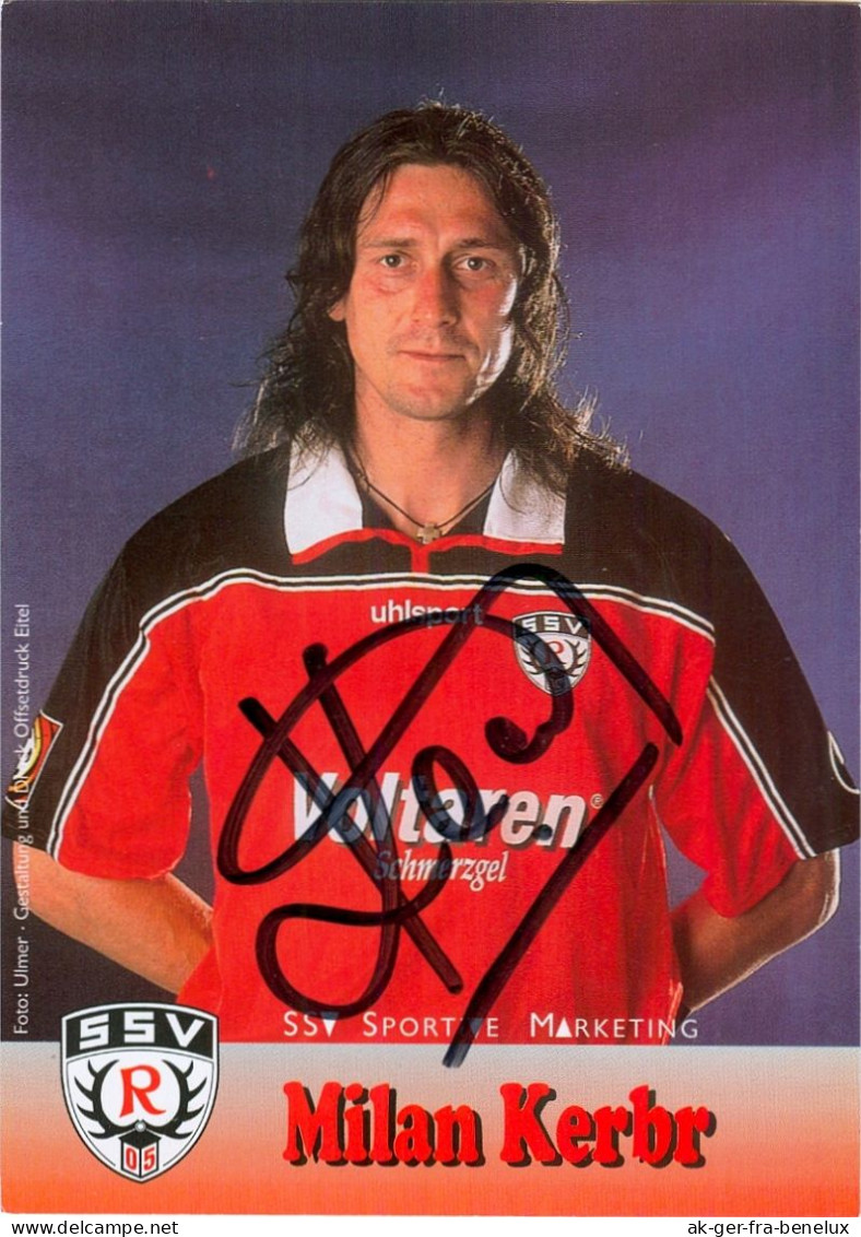 Fußball-Autogrammkarte AK Milan Kerbr SSV Reutlingen 05 01-02 Sigma Olomouc Olmütz SpVgg Greuther Fürth Zlín SC Weismain - Autogramme