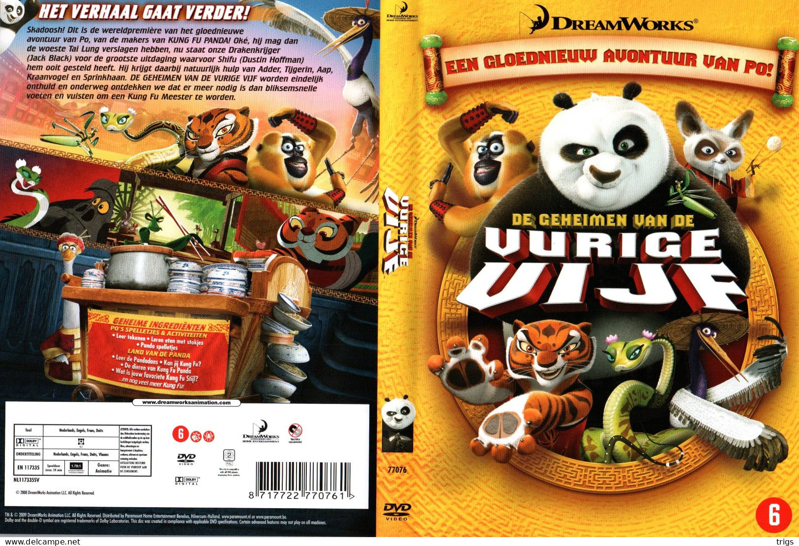 DVD - De Geheimen Van De Vurige Vijf - Animation