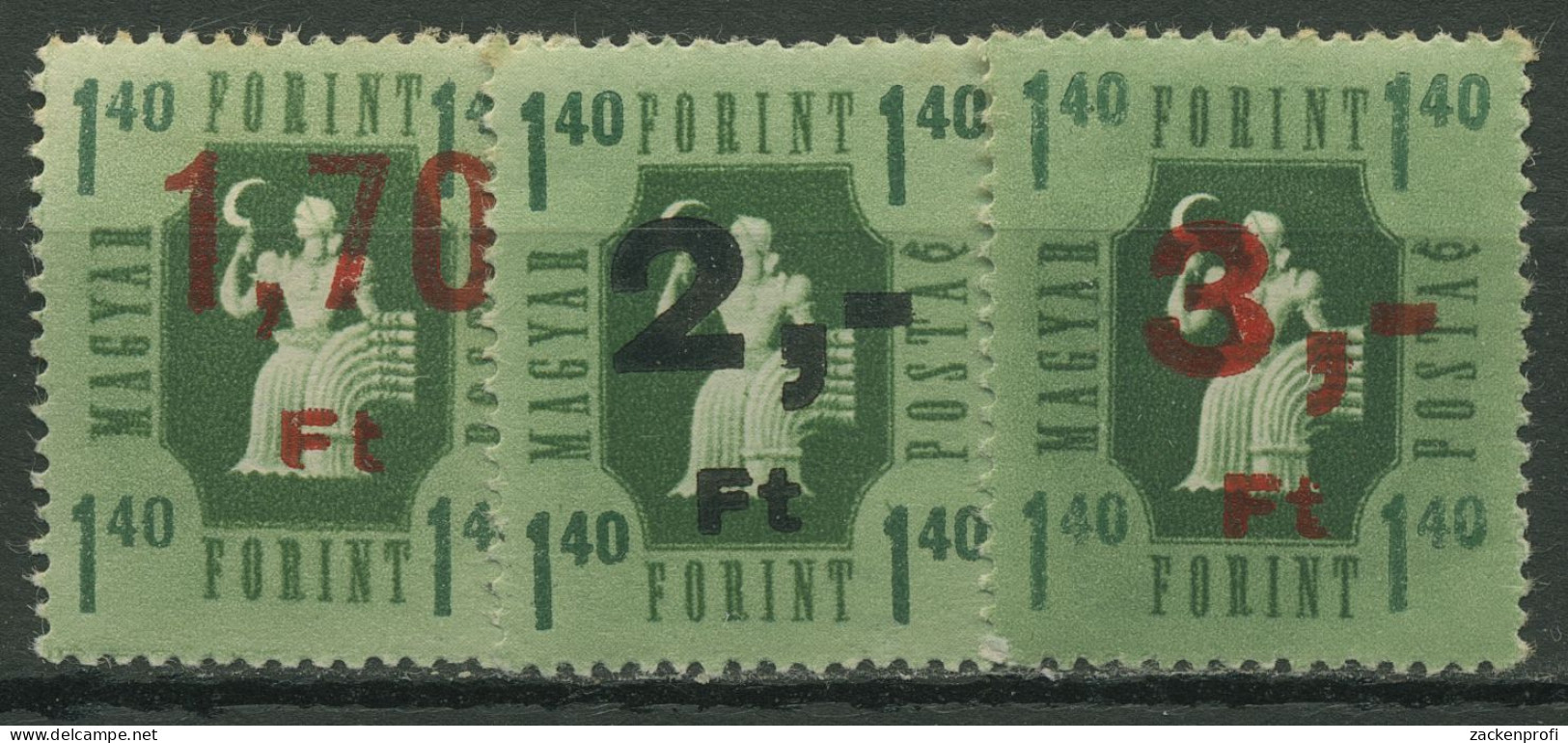 Ungarn 1953 Paketmarken Landwirtschaft PA 1/3 Postfrisch - Postpaketten