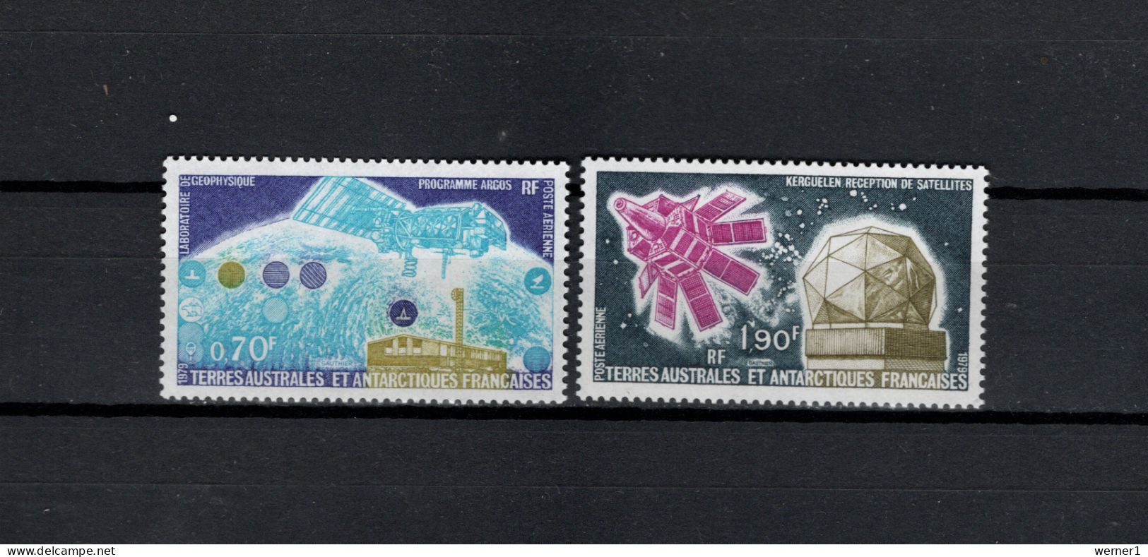 FSAT French Antarctic Territory 1979 Space, Satellites Set Of 2 MNH - Ozeanien