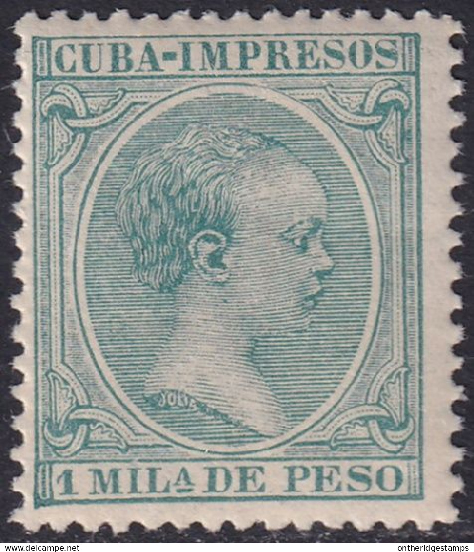 Cuba 1896 Sc P26 Ed 141 Newspaper MNH** - Cuba (1874-1898)