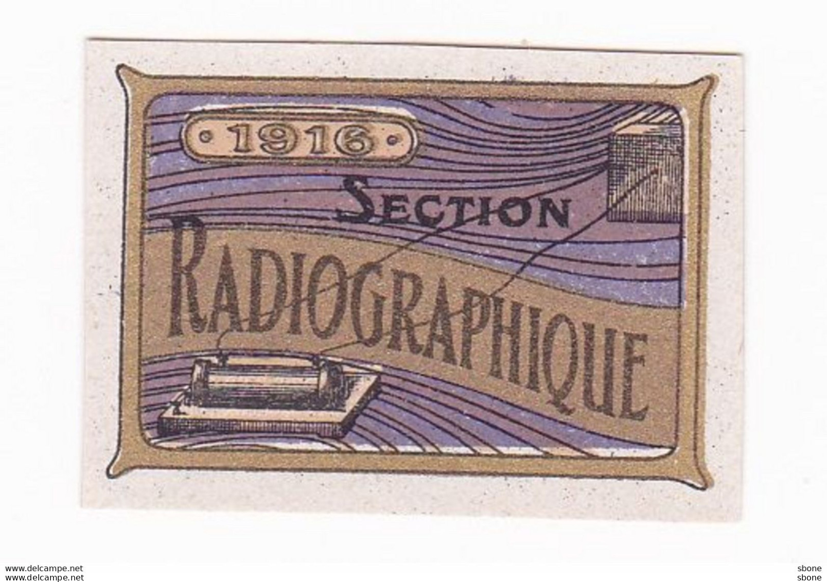 Vignette Militaire Delandre - Section Radiographique - Militario