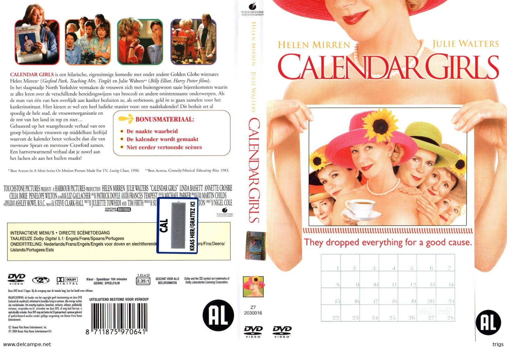 DVD - Calendar Girls - Comedy