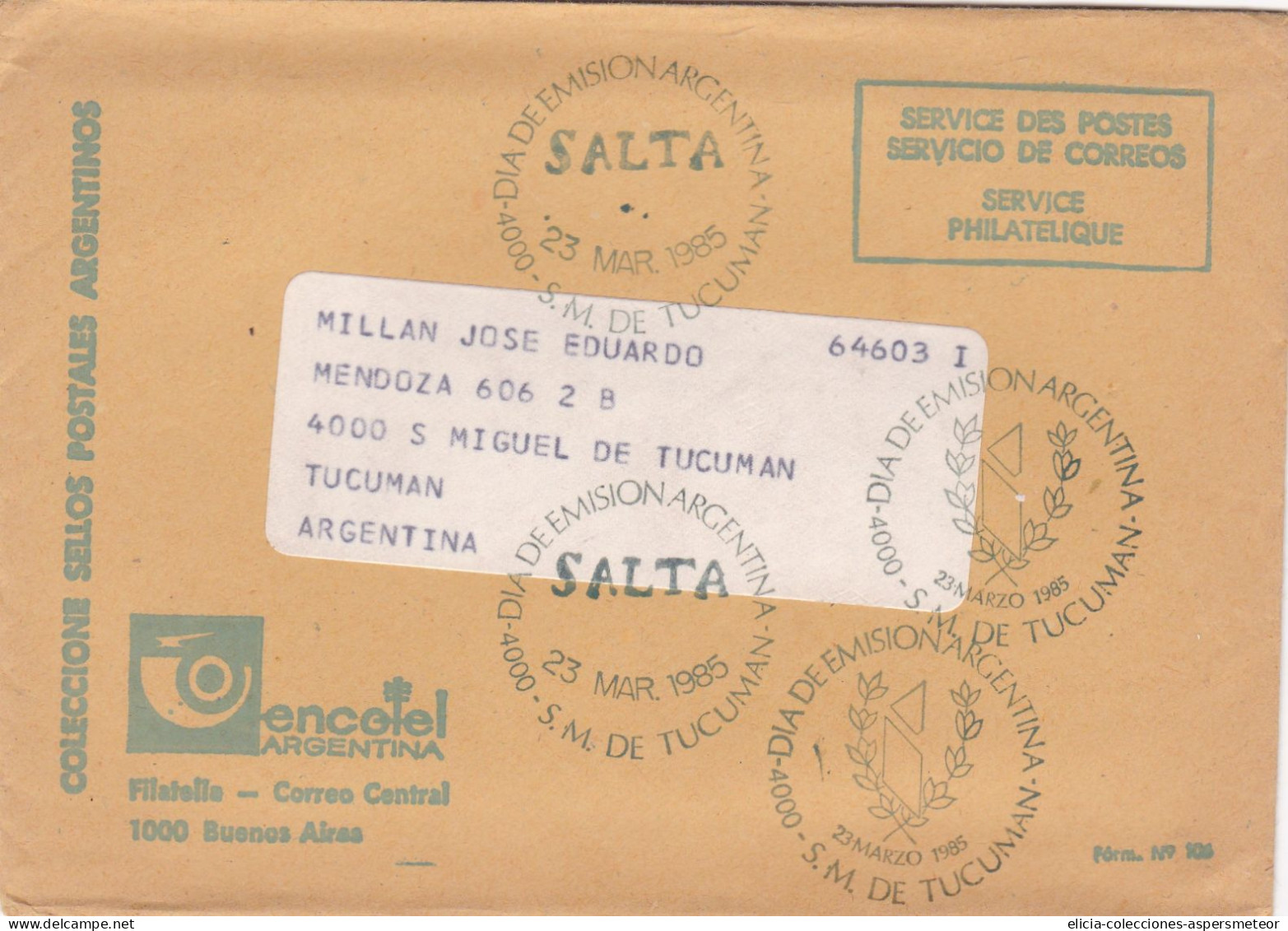 Argentina - 1985 - Booklet - Collection Of Argentine Postage Stamps ENCOTEL - Philatelique Service  - Caja 30 - Carnets